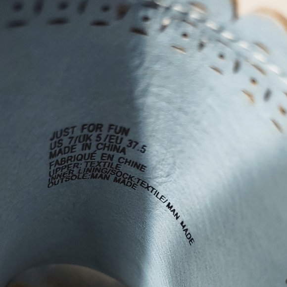 Just Fab Powder Blue Tie Up Ankle Booties size 7 - Picture 9 of 11